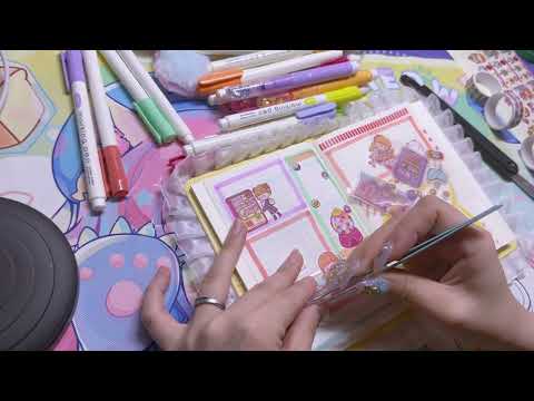 作業音あり☆日記デコ、コラージュ作業動画( *´艸｀)