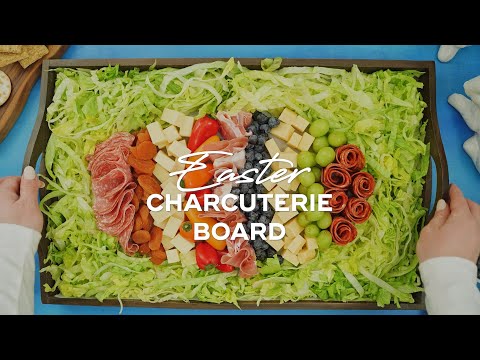 Easter Charcuterie Board (Festive Charcuterie Board Shaped like an Easter Egg)