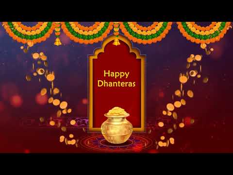 Happy Dhanteras, Dhanteras Animation, Gold Coin Animation, Dhanteras Status, Dhanteras Background