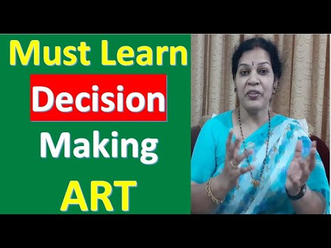 Must Learn This "Decision Making " Art