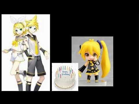 Happy Birthday to Akita Neru (ft: kagamine len & rin)