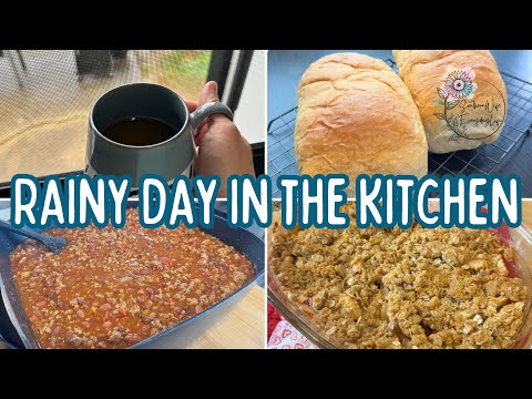 Rainy Day At The Campground || Cozy Day In The Kitchen