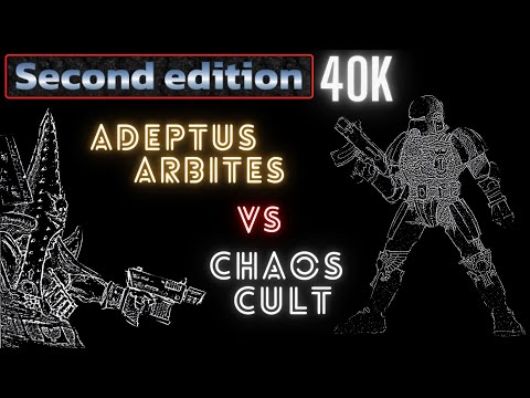 40k 2nd Ed Battle Report (9) Adeptus Arbites vs Chaos Cult 1500pts