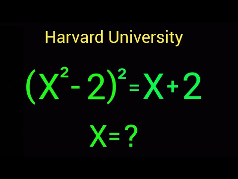 Harvard University Admission Entrance Tricks | X=?