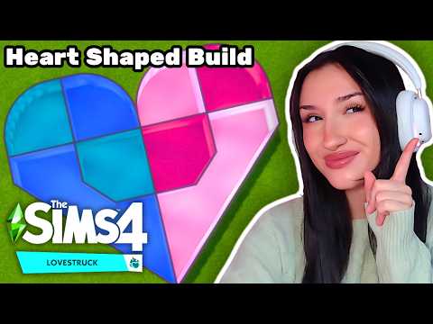 building a HEART SHAPED House in The Sims 4