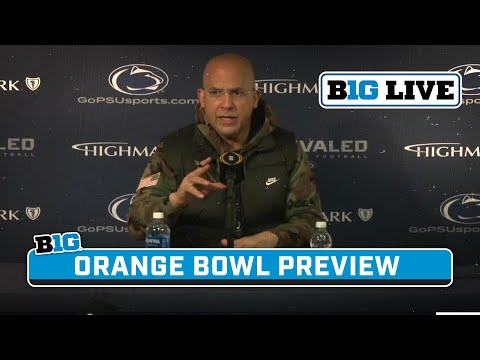 James Franklin Previews Matchup With Notre Dame in The Orange Bowl | Penn State Football | B1G Live