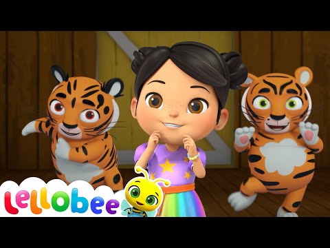 Tiger Twins' Sneaky Stripes: A Fun Hide and Seek Adventure! | Kids Playhouse Song Mix