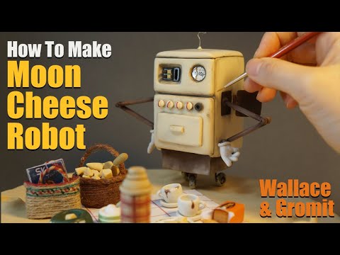 Making Moon Cheese Robot(Wallace&Gromit)Diorama With Clay_Cooker