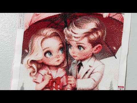 Completed Cute Couple Diamond Painting | GBFKE #allpetals24