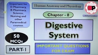 MCQs / Chapter 8 - Digestive System / 50 Important Questions for Exam - PART - 1 / HAP