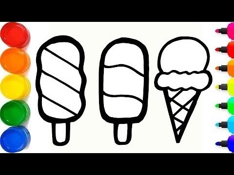 How to draw Icecream | Icecream  Easy step by step @Kiddysbox123