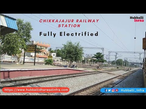 Chikkajajur Railway Station - Fully electrified