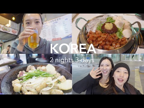 【韓国VLOG】1日目はすっぴんで食い倒れて最高ーー！！！！！