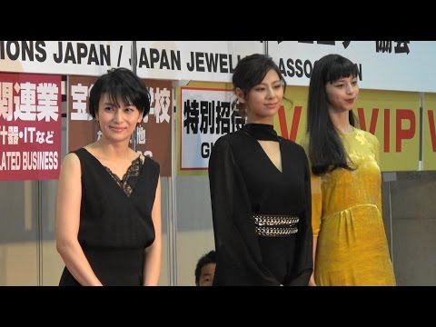 【4K】『柴咲コウさん＋西内まりやさん＋中条あやみさん 他』「第２８回日本ジュエリーベストドレッサー賞」2017.1.24 @東京ビッグサイト