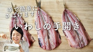 【手で簡単にできる！】いわしの手開き(いわしの捌き方)のレシピ・作り方