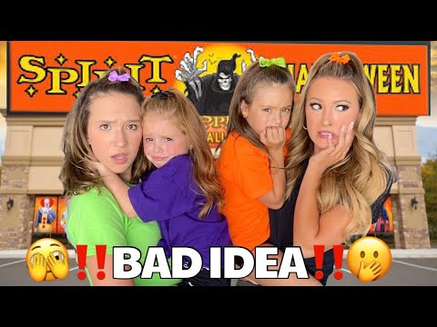 WE TOOK HALLIE & ALANA TO SPIRIT HALLOWEEN FOR THE 1ST TIME 👻🫣 *BAD IDEA*