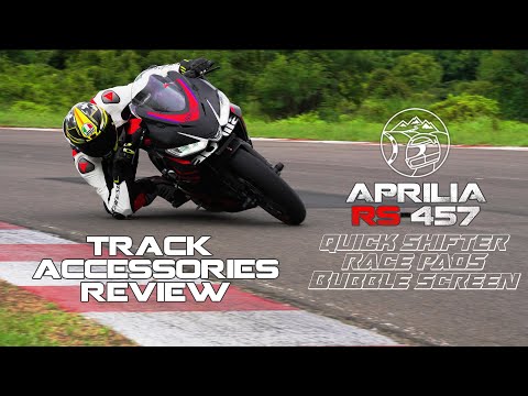 2024 Aprilia RS457 Track Accessories Review | Sagar Sheldekar Official