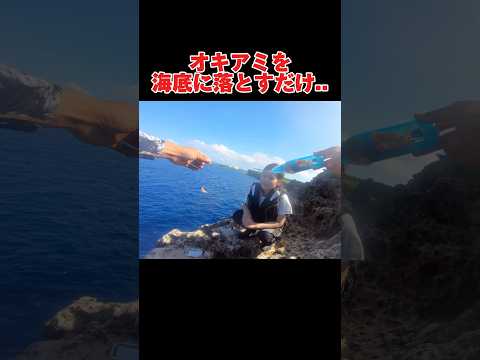 オキアミを海底に落とすだけで#釣り#沖縄#万座