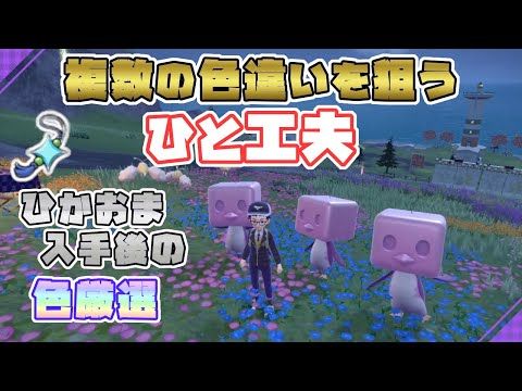 【ポケモンSV】大量発生1回で複数の色違いを狙うひと工夫！[ひかるおまもり入手後推奨・秘伝スパイスの節約にも]