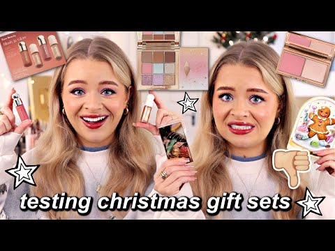 Testing CHRISTMAS MAKEUP GIFT SETS! 🎄 'Sugar Plum Fairy' Makeup 💖