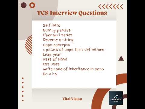 TCS Digital Interview Experience |  Vital Vision