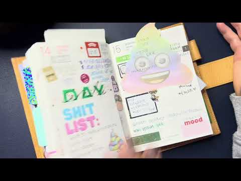 Chatty Plan with me PART 1: Hobonichi weeks mega and a6 techo