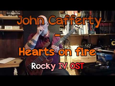 220 John Cafferty Hearts on fire bass cover Rocky IV OST