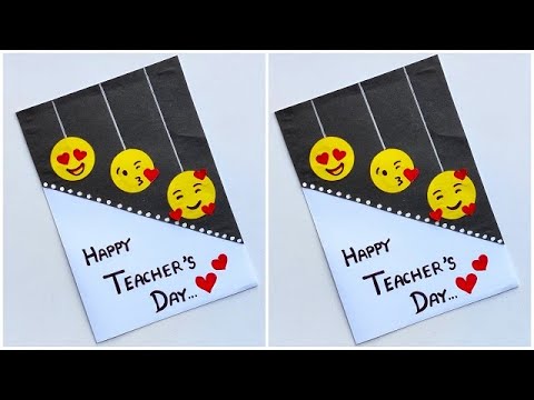 Teacher's day card making easy and beautiful 2023 / DIY Teacher's day greeting card idea