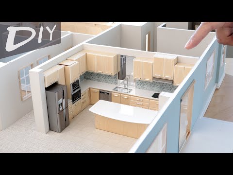 DIY Miniature Kitchen｜微缩厨房 (1:30)