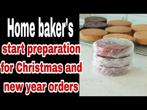 How to prepare home baker for Christmas and new year orders || clarifying baking doughts