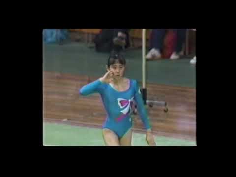 真田マキ子 Sanada Makiko (JPN) 1991 NHK Cup FX AA