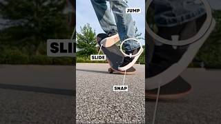 How to Ollie on a skateboard 🤔 Slow Motion #skateboard #howtoskateboard #ollie