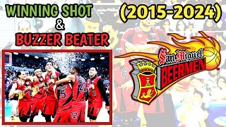 San Miguel Beermen WINNING SHOT & BUZZER BEATER (2015-2024)