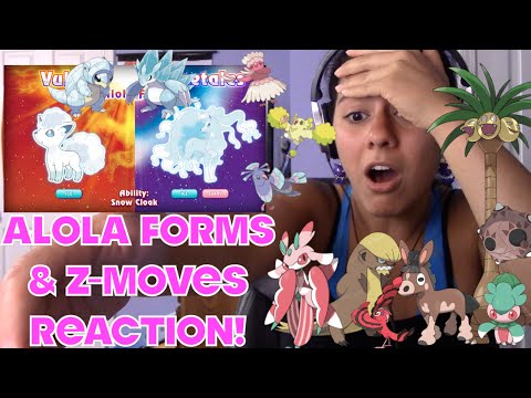 Alola Forms + Z moves Reaction!