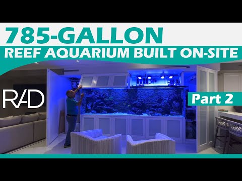 2ND VISIT TO THE 785-GALLON REEF AQUARIUM IN PALM BEACH, FL, BUILT ON-SITE BY REEF AQUARIA DESIGN.