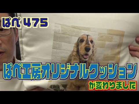 ぱぺ工房オリジナルクッションが変わりました～ぱぺ475