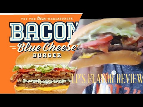 WHATABURGER BACON BLUE CHEESEBURGER #bluecheese #whataburger #cheeseburger