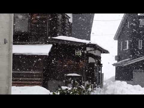 テプンさん 元旦の朝、深々と降る雪