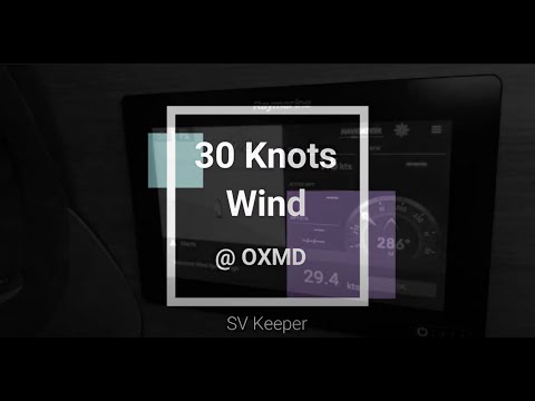 SV Keeper - Wind Gust 30 Knots At Oxford, Maryland.