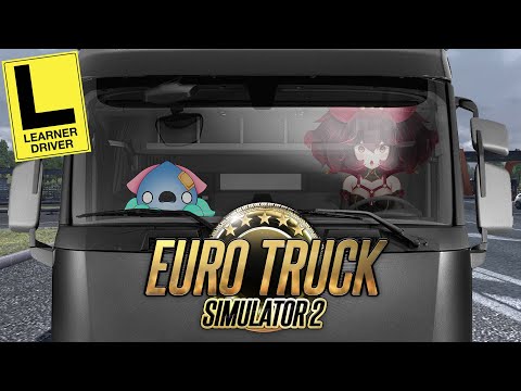 【EuroTruck Sim 2】I'm learning to drive with you in the passenger seat! 🦑🛐【VAllure】