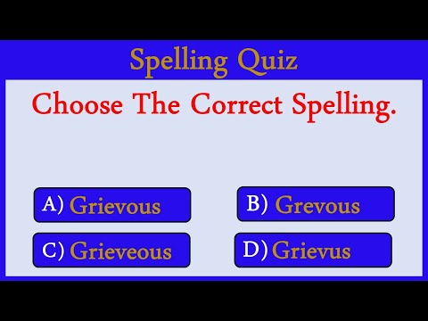 Spelling Quiz 61: Can You Score 10/10?