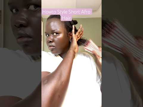 How To: Style Short  Afro Hair w/Detangling Brush #haircare #shorts #shortvideo #hair #4chairproduct