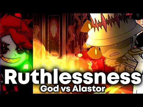 RUTHLESSNESS || Part 1 God Vs Alastor By @JayHerrans || Hazbin Hotel Gacha Animation ||