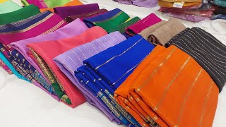 Mysore Silk SareeCrape Silk saree New Collections In Byrappa Silks |#chickpetsilksarees #mysoresilk