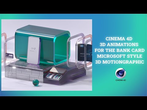 AMAZING HOW TO CREATE BANK CARD  ANIMATION TUTORIAL#FREE #Cinema4D #MotionGraphic #easy