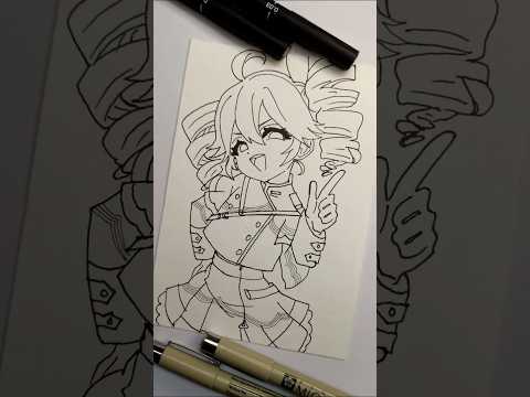 kasane teto drawing outlining ✨ #重音テト #kasaneteto #drawing #anime #art #shorts