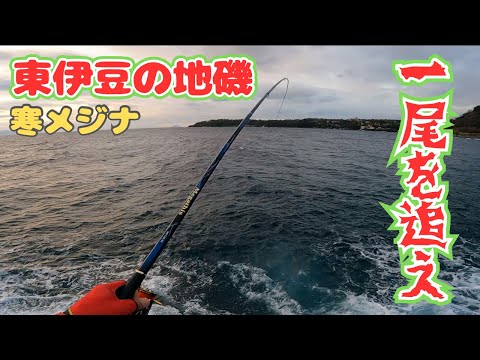 【寒メジナ釣り】 東伊豆の地磯釣行は楽しさと我慢で。。。