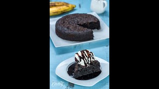 Eggless Chocolate Banana Cake #shorts