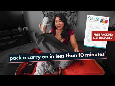 HOW TO PACK A CARRY-ON SUITCASE FOR FIRST TIMERS | Easy Step by Step w/ Free Packing List!