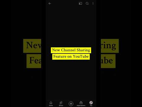 New Way to Share Your YouTube Channel #youtube #youtubechannel #howto